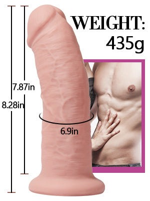 8-inch-huge-glans-realistic-dildo desktop detail image 2