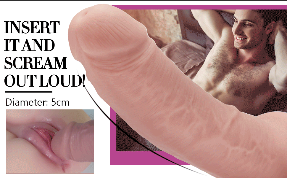 8-inch-huge-glans-realistic-dildo desktop detail image 1