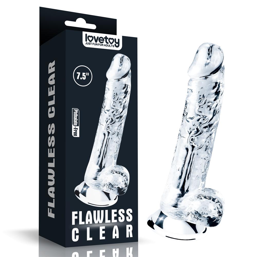 7-5-clear-realistic-dildo-with-suction-cup gallery image 1