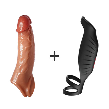 buyging™-app-controlled-9-vibrating-penis-extender-sleeve-with-cock-ring-217223925033 gallery image 1