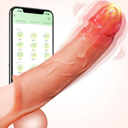 buyging™-app-controlled-9-vibrating-penis-extender-sleeve-with-cock-ring-217223925033 gallery image 6