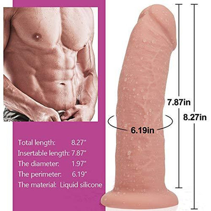 8-inch-huge-glans-realistic-dildo gallery image 8
