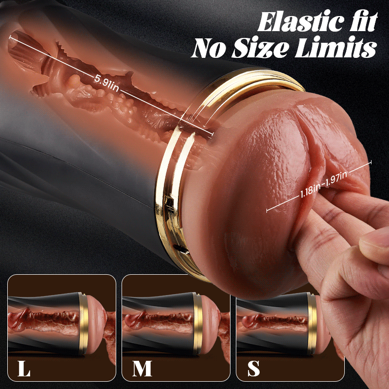 Scarlett Kiss -  10 Vibration 360° Textured Massage Masturbation Silent Immersive Stroker