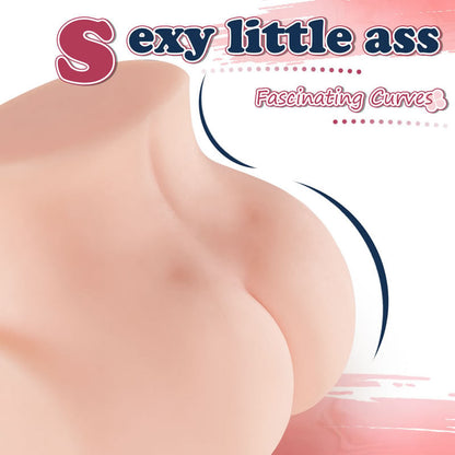 Novelleon 5.1Lb Lifelike Butt with Pink Minimalist Design Pussy (🎁 Free Water‑Based Lubricant Included)