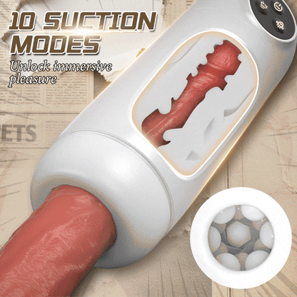 Skyline - 10 Suction Vibrations One-button Activation APP-controlled Multi-point Massage Male Masturbator