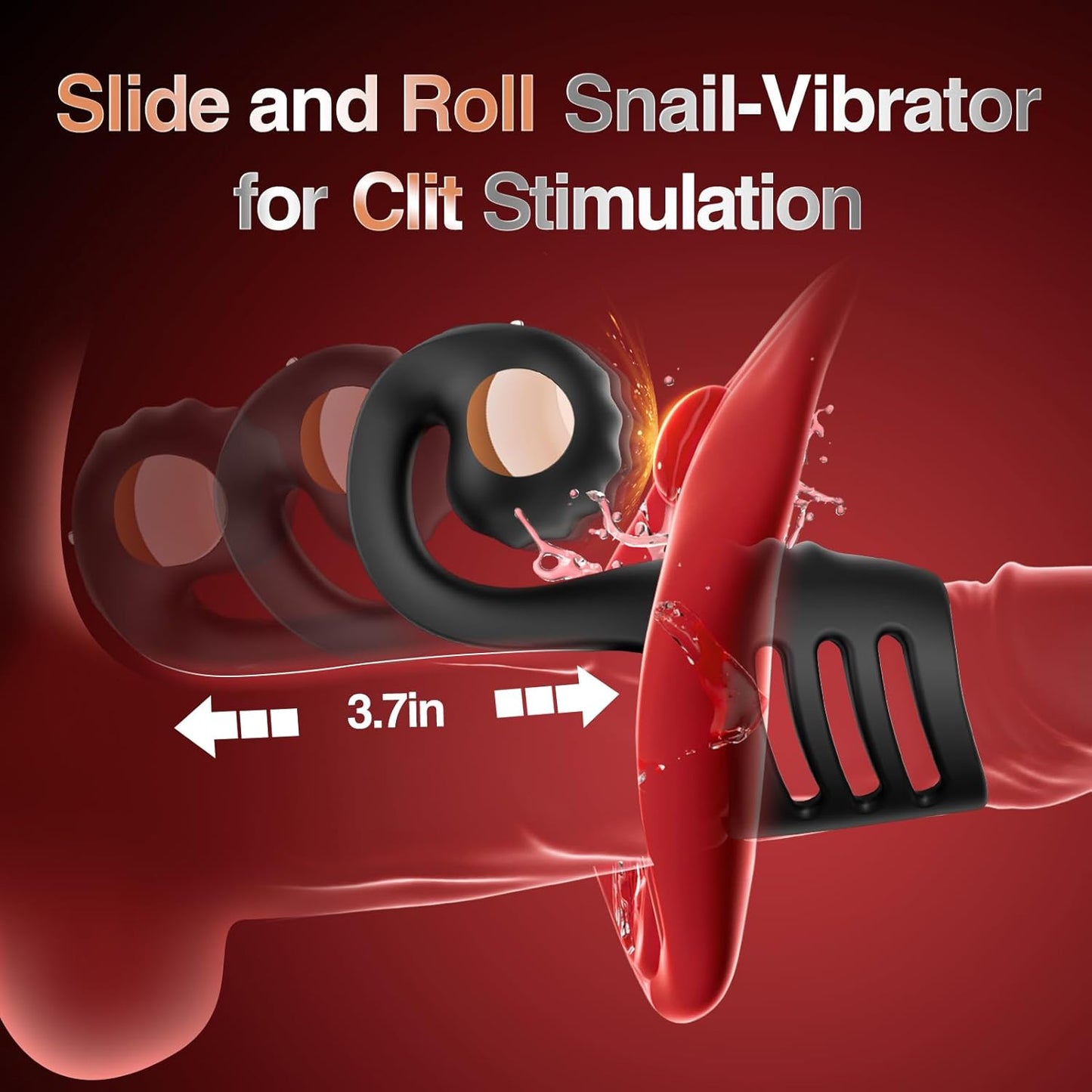 SexoralabDual Motor 10 Modes Multi-Purpose Snail Male Penis Exerciser