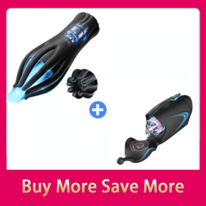 2-in-1 Male Vibrator & Masturbator - 10 Powerful Vibrations for Penis Training & Stimulation-LW