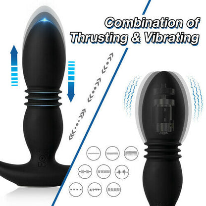 3 Folds 7 Telescopic 7 Vibration Butt Plugs