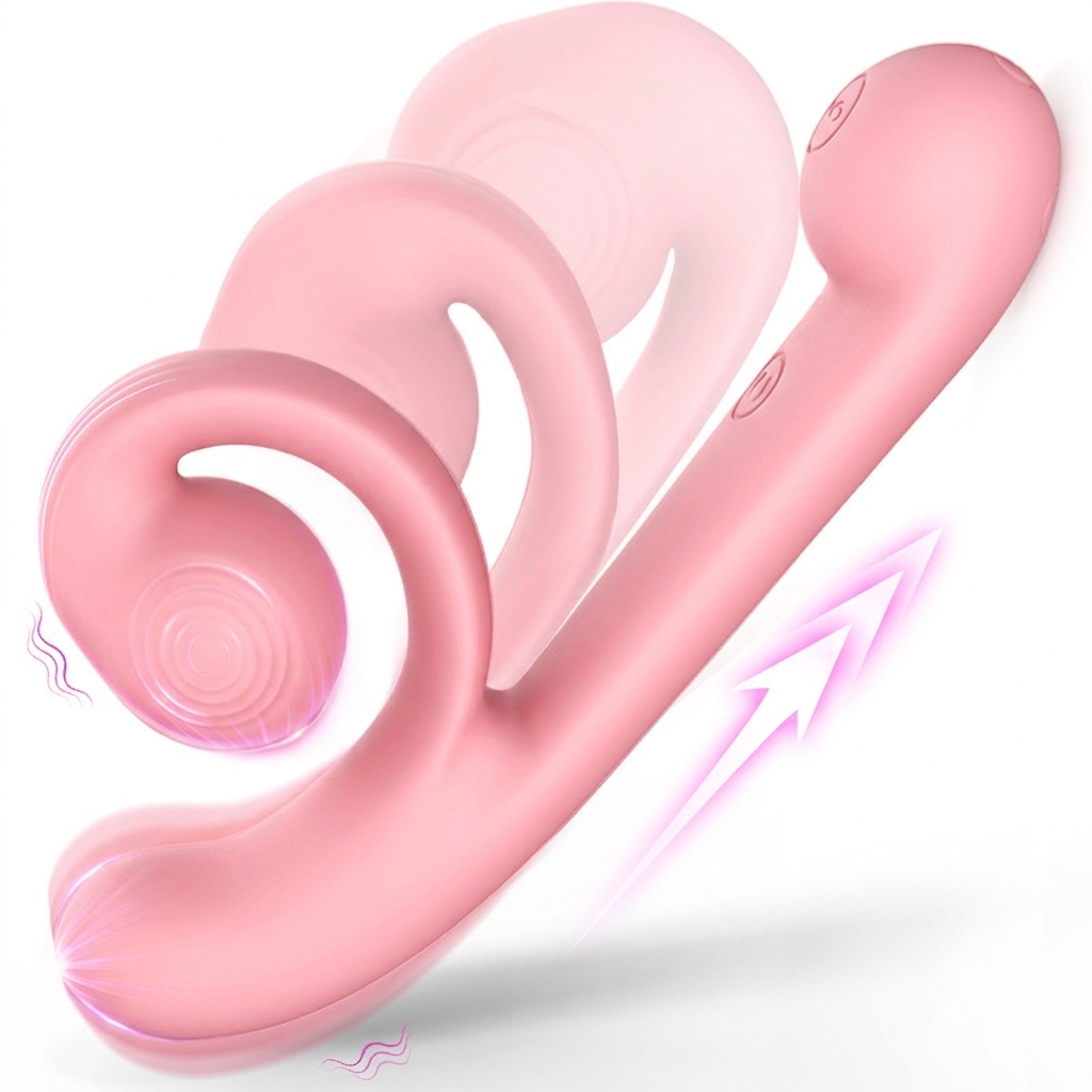 Snail 9.5-inch powerful vibrating masturbator features 7 vibration modes