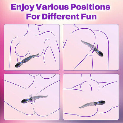 LED Octopus Tentacle G-Spot Vibrator with 9 Modes, 10.7  Silicone Dildo for Clitoral, Anal, and Vaginal Stimulation