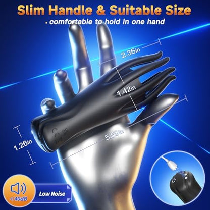 2-in-1 Male Vibrator & Masturbator - 10 Powerful Vibrations for Penis Training & Stimulation-LW
